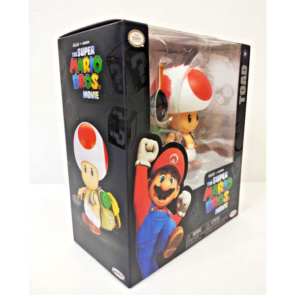 Nintendo The Super Mario Bros. Brothers Movie Toad Figure with Frying Pan 2023 - Picture 8 of 10